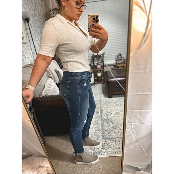 Harper high rise distressed jeans - Picture 7 of 8